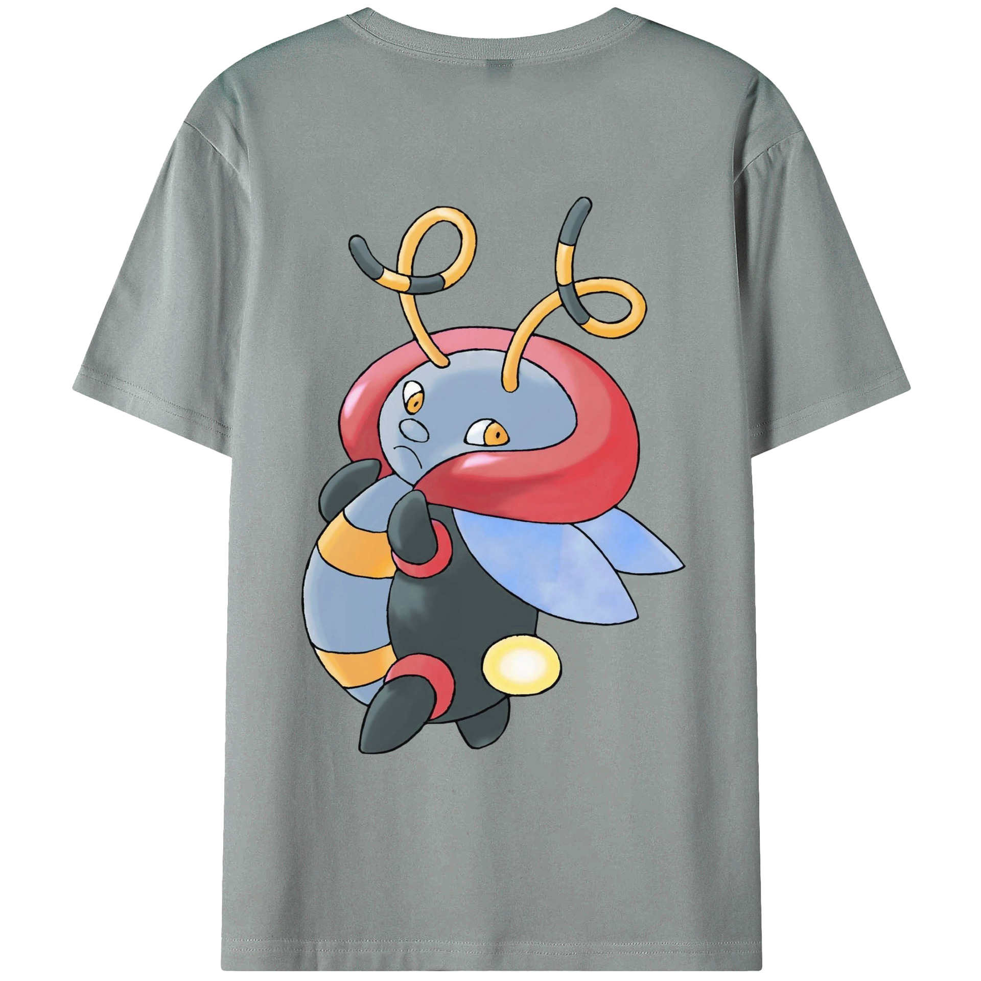 （画像用） ポケットモンスター Pokémon 綿100％ メンズ半袖Tシャツ（バックプリント） 通気性